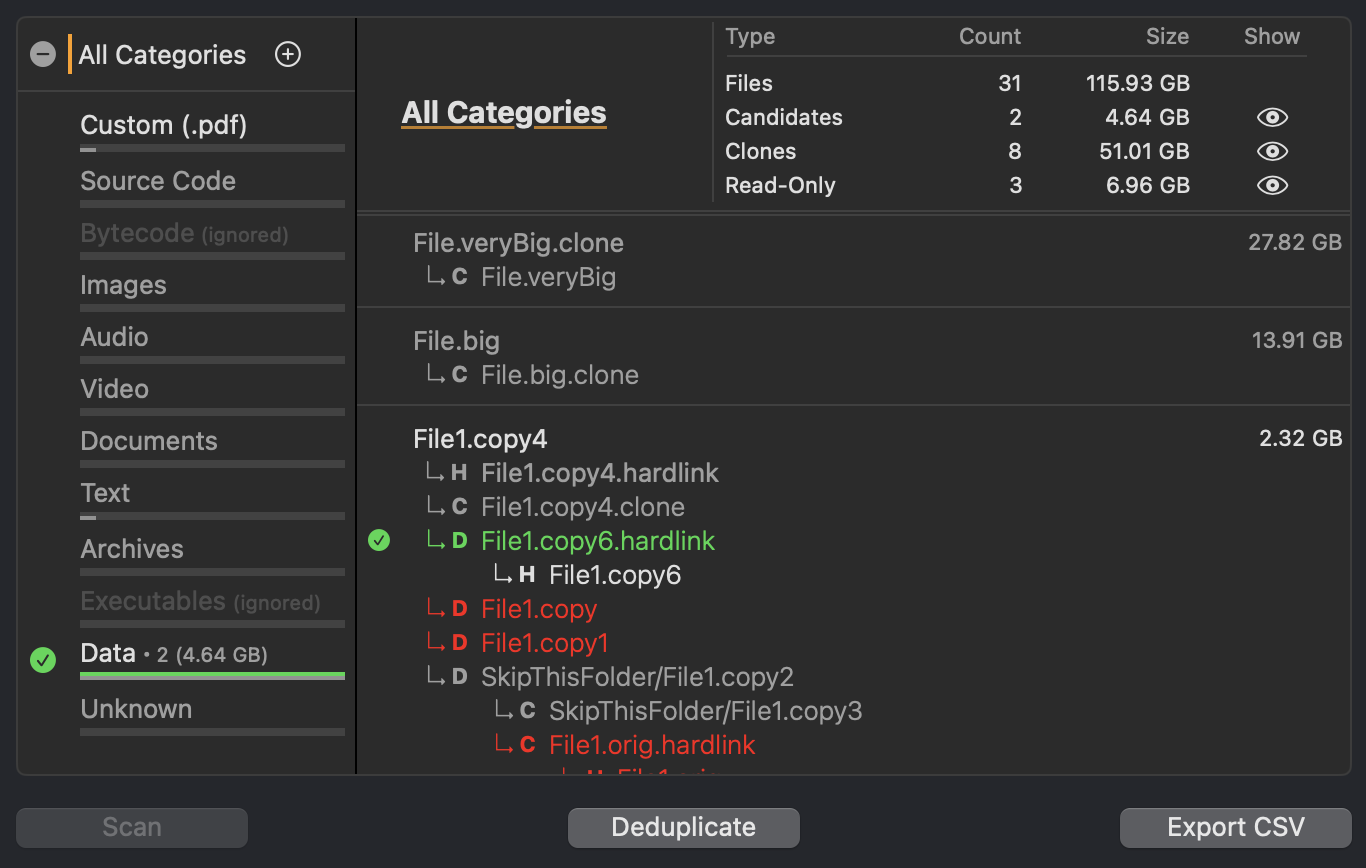diskDedupe Screenshot